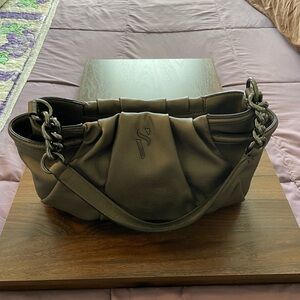 Simply Vera Vera Wang Brass Shoulder Bag with Chain-Link Details